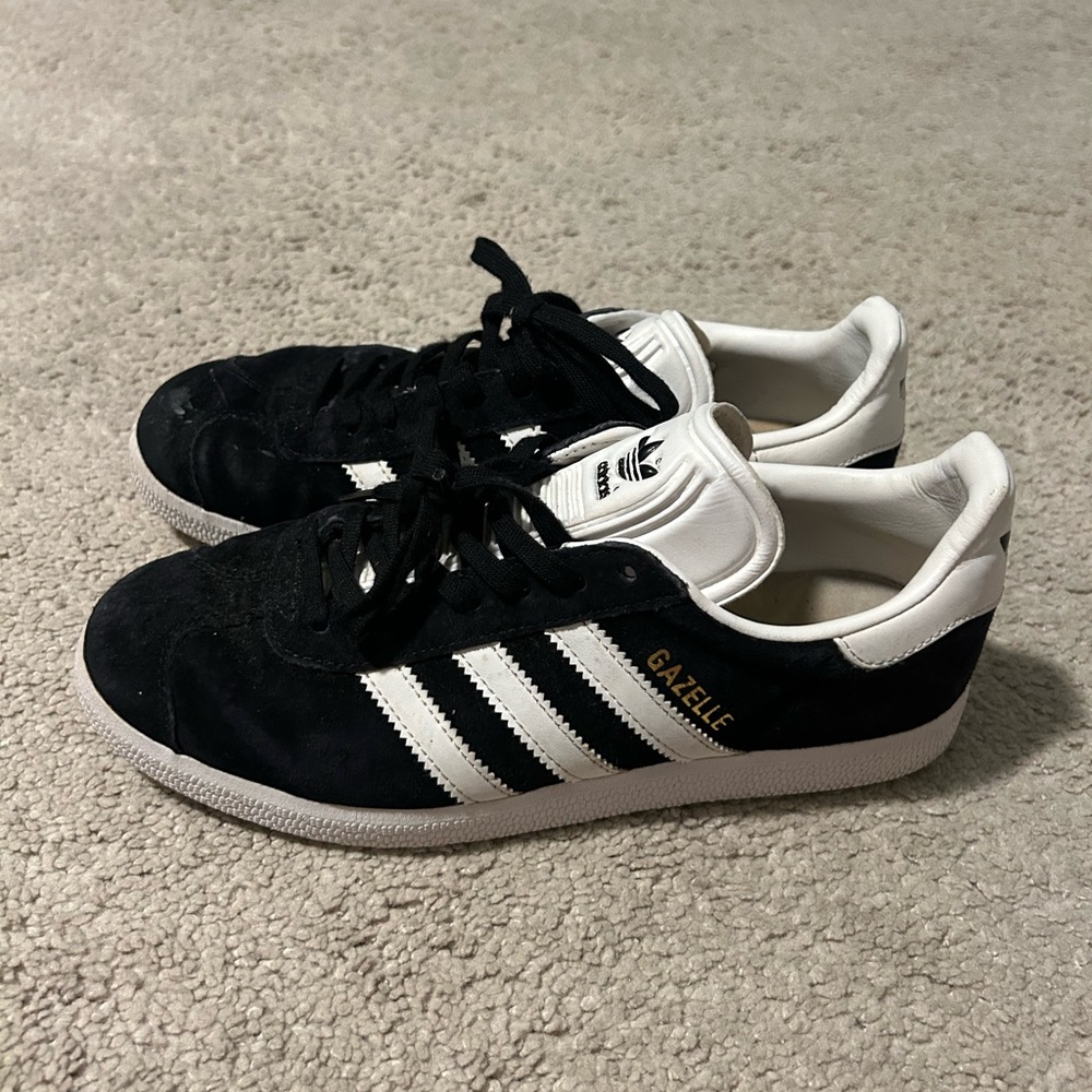Adidas Gazelle Black Suede Sneakers